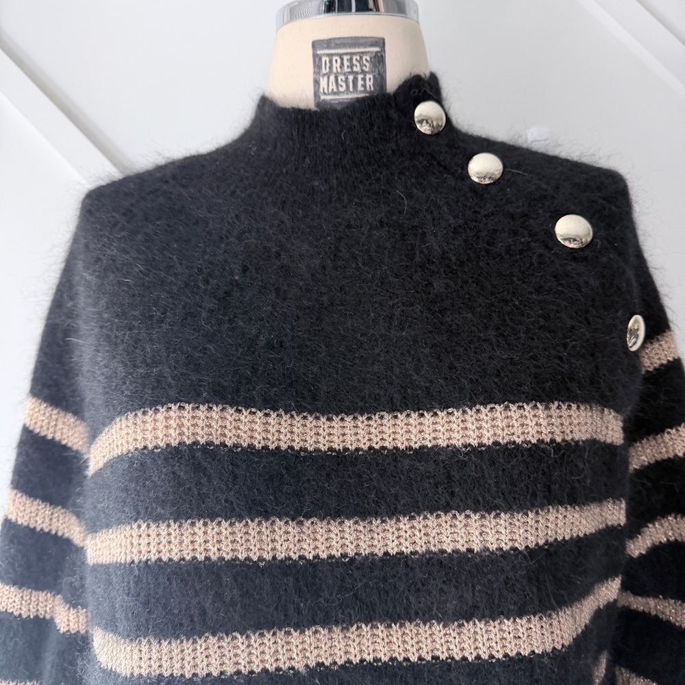 Sézane Trudy Mohair Sweater | Parisian Chic Fluffy Knit | French Girl Luxury - S - Picture 5 of 13